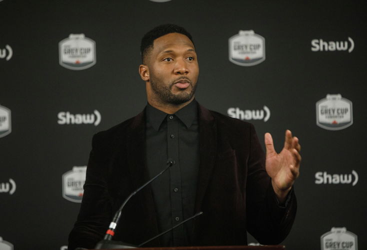 Rolly Lumbala of the BC Lions. Photo credit: Jason Franson/CFL.ca