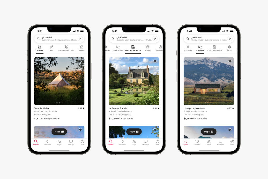 Airbnb anuncia cambios en su plataforma basados en la nueva forma de viajar