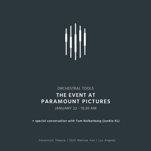 Tom Holkenborg Keynote Event @ Paramount Pictures on January 22nd