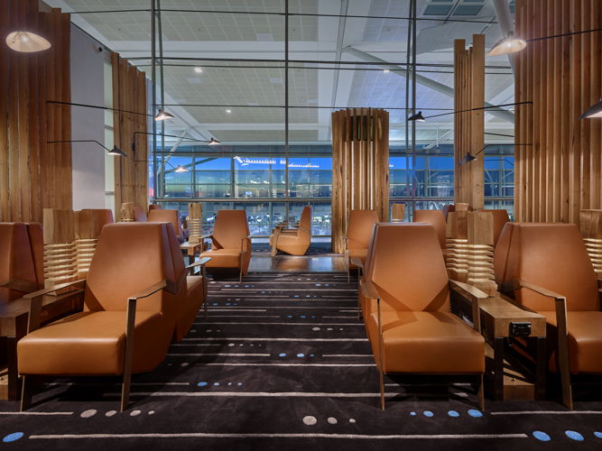 Plaza Premium Lounge Bisbane seating area