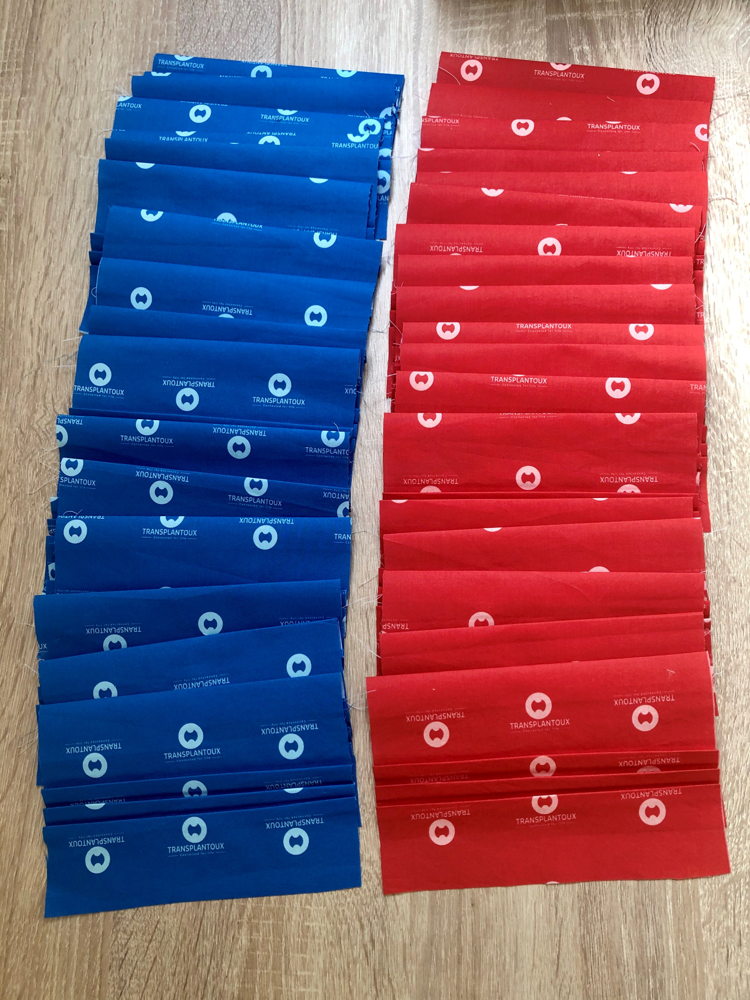 Transplantoux bezorgt mondmaskers aan leden. / © Transplantoux