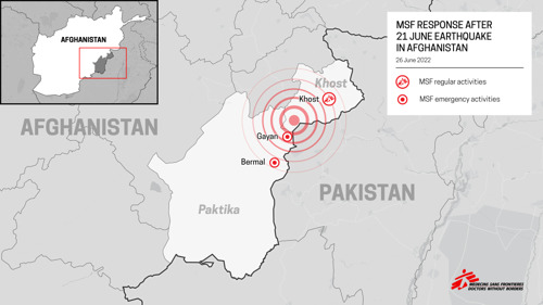 MSF teams respond to the Afghanistan earthquake