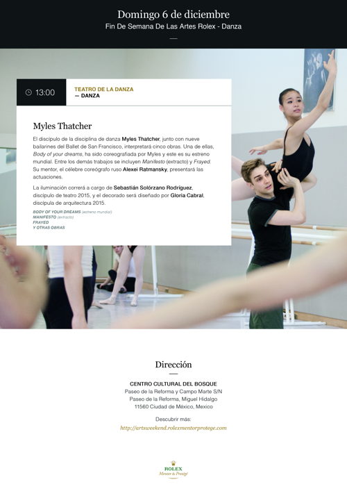 Presentación de Danza con Alexéi Ratmansky y Myles Thatcher