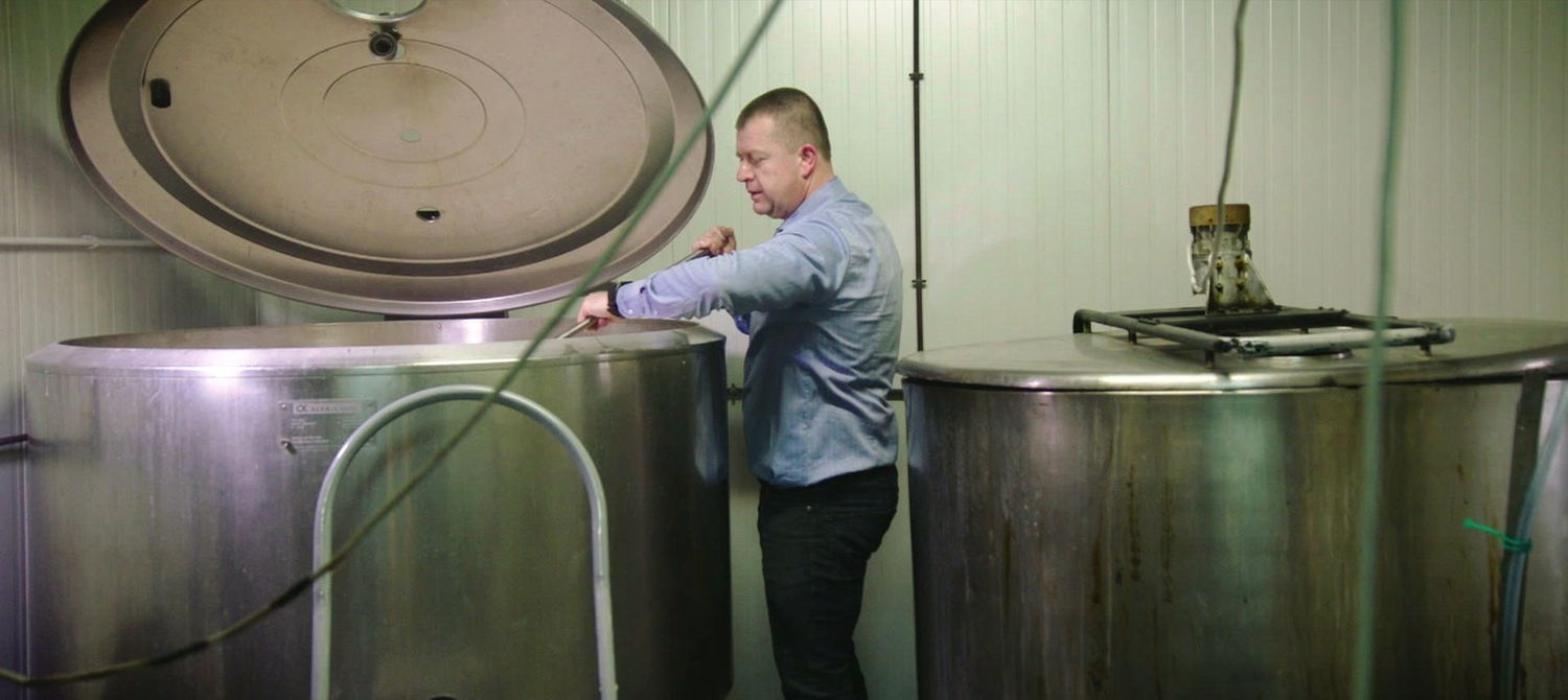 Gino Vantieghem in brouwerij - (c) Borgerhoff & Lamberigts