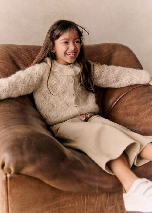 Petit Sézane - Gilet ORIANE Beige chiné clair