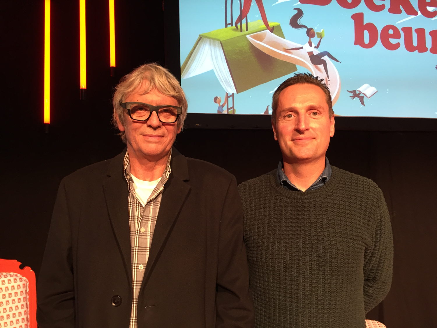 Pieter Aspe en Koen Strobbe