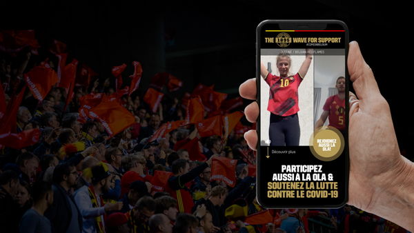 Les supporters des Diables Rouges et des Red Flames encouragent le ...