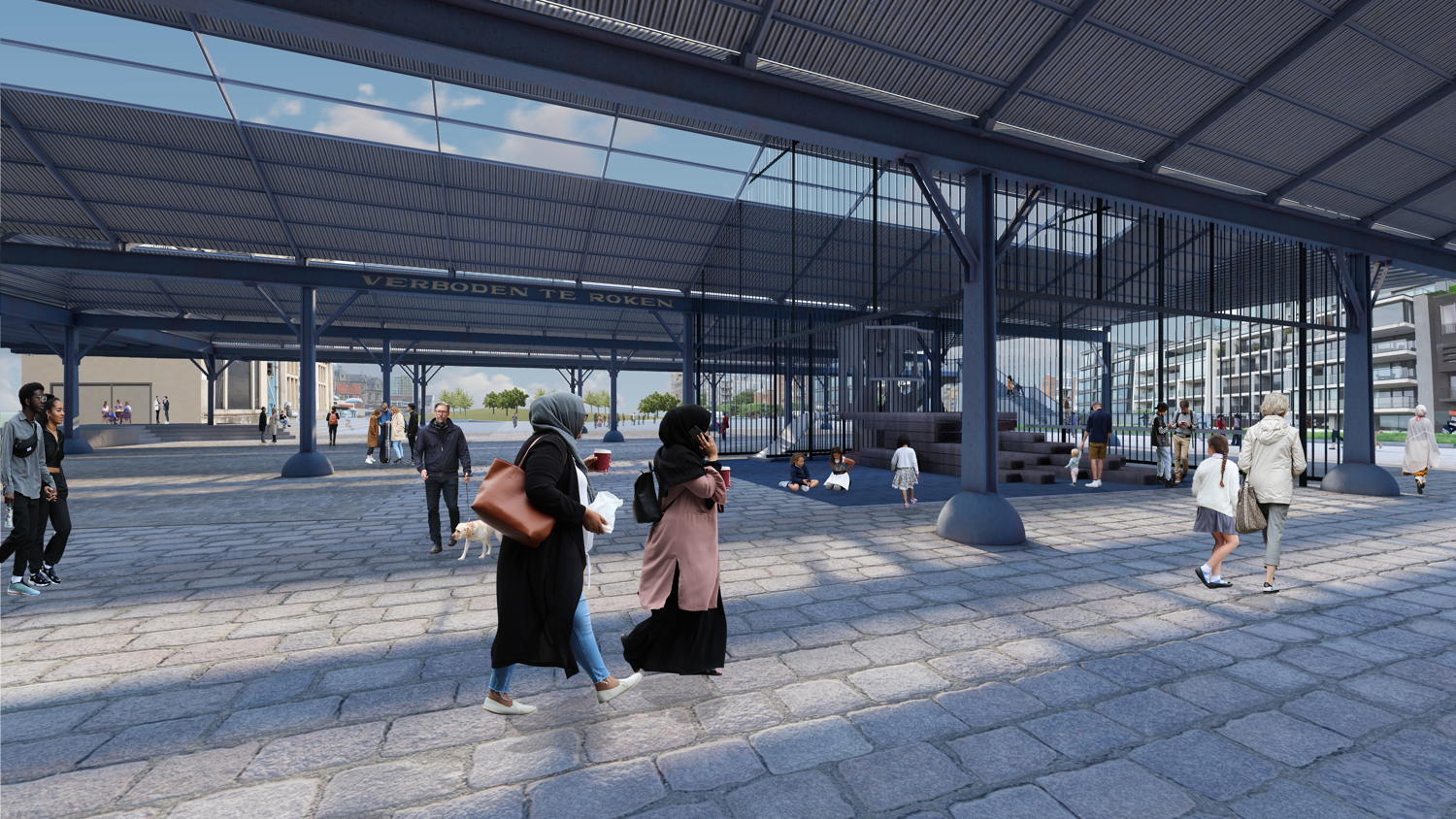 toekomstbeeld extra lichtstraten hangars ©Palmbout Urban Landscapes – Tractebel