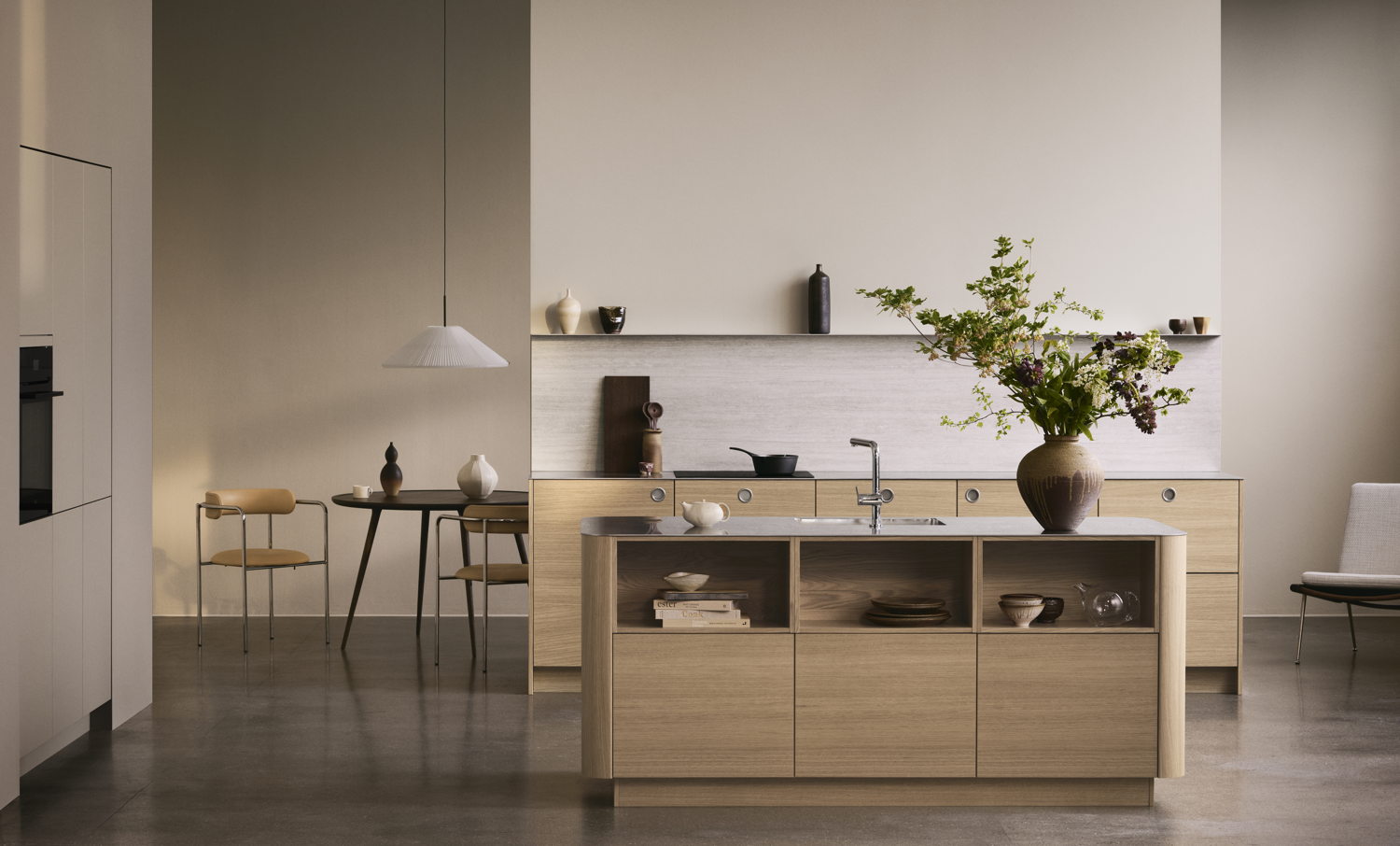 Veda light oak & Bordo clay 