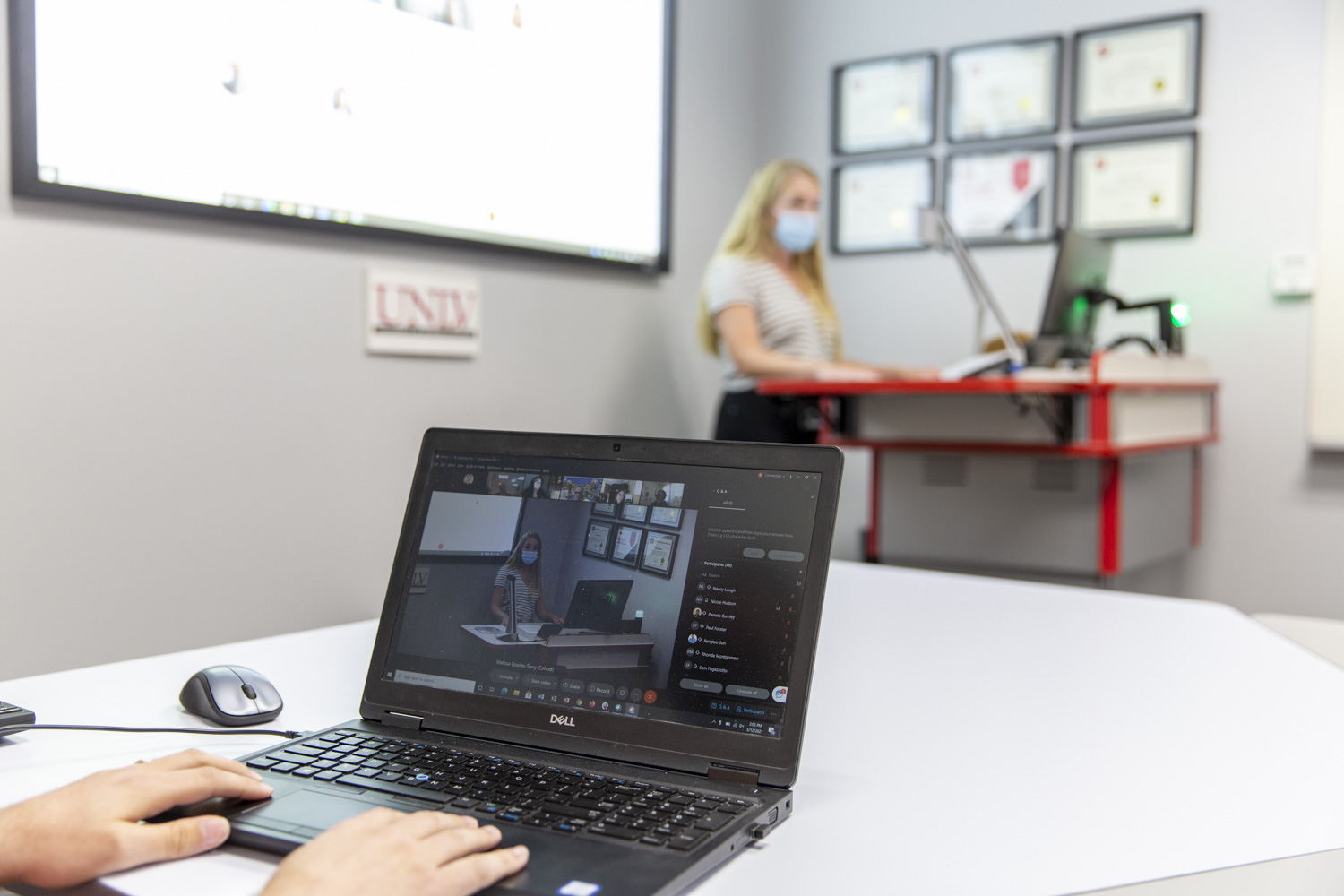 TeamConnect Ceiling 2’s Dante compatibility makes it easy to control, monitor, add or remove devices on the network. (Photo courtesy UNLV).