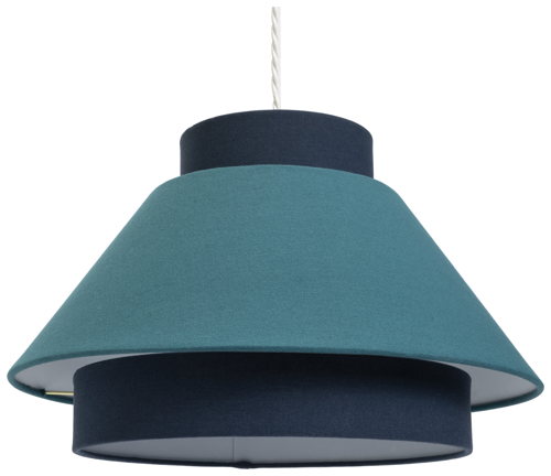 Habitat Stacked 20x40cm 3 Tier Easy Fit Lampshade- Teal, £25