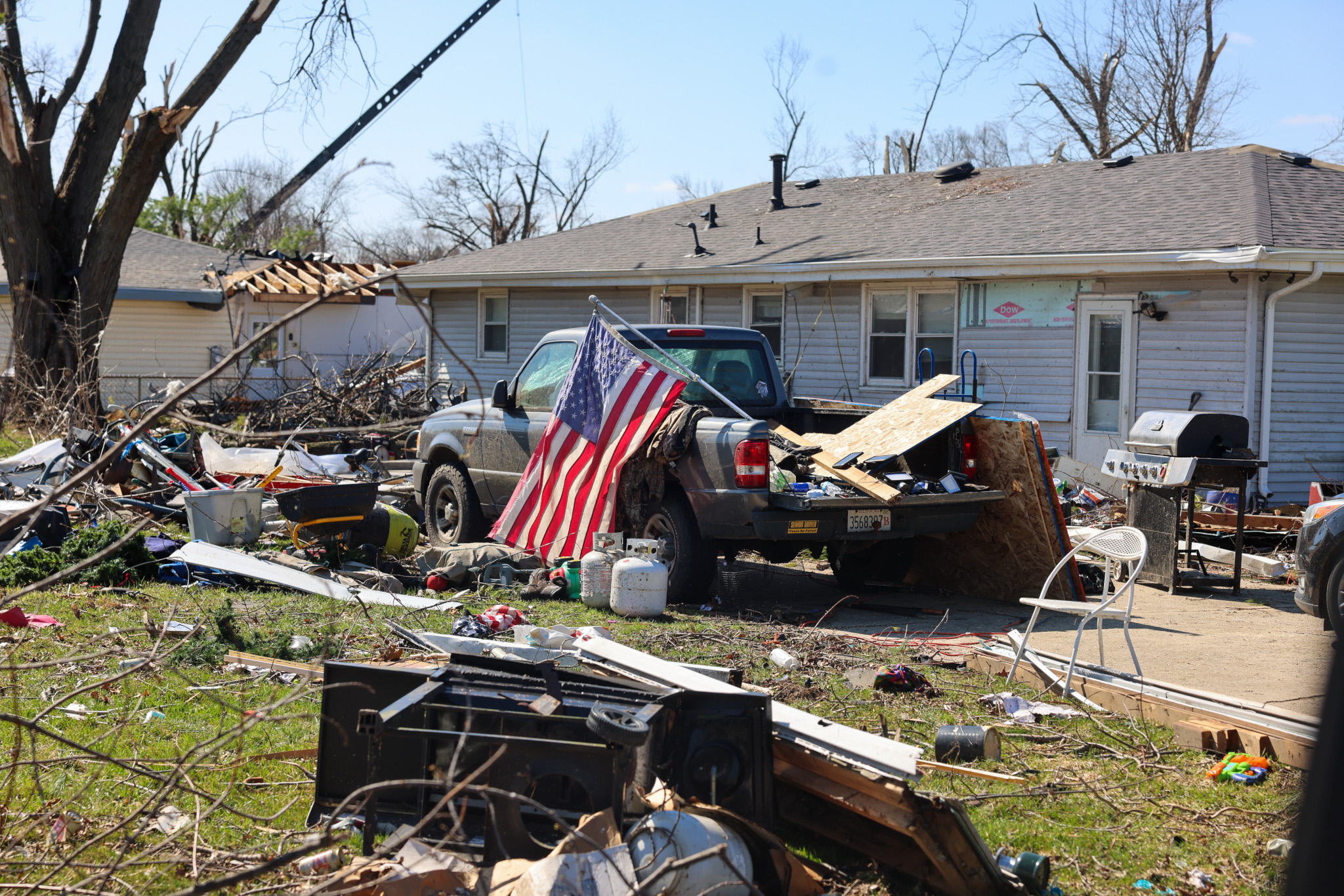 Many homes in Kankakee County sustained damages during Tuesday's storms. Governor Pritzker directed state agencies to provide full support and resources toward debris management and other forms of recovery assistance.