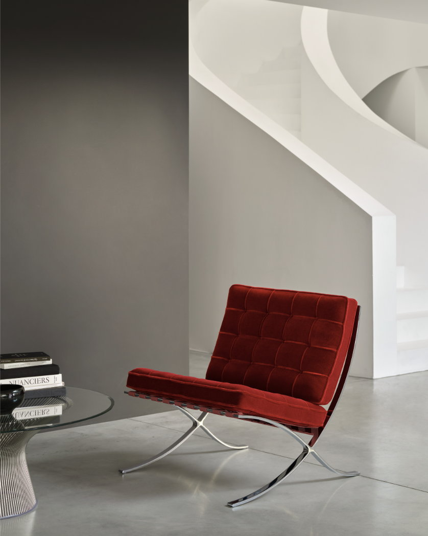 The Barcelona Collection by Ludwig Mies van der Rohe. Courtesy of Knoll The Barcelona Collection by Ludwig Mies van der Rohe. Courtesy of Knoll