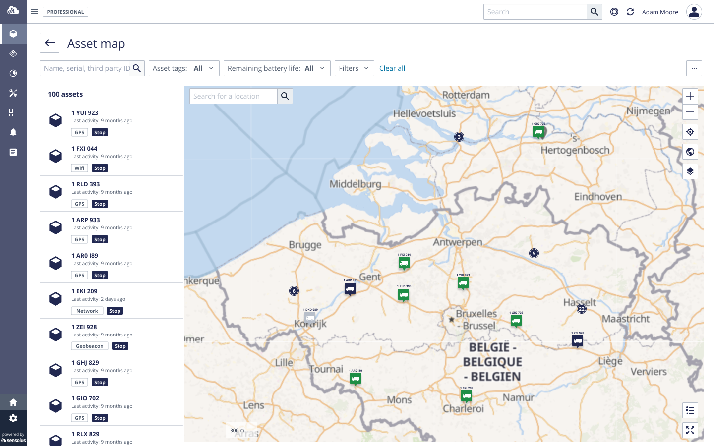 Asset Map © Sensolus