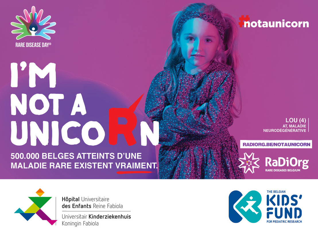 L’Hôpital des Enfants et The Belgian Kids’ Fund for Pediatric Research récoltent des fonds pour la recherche sur les maladies rares