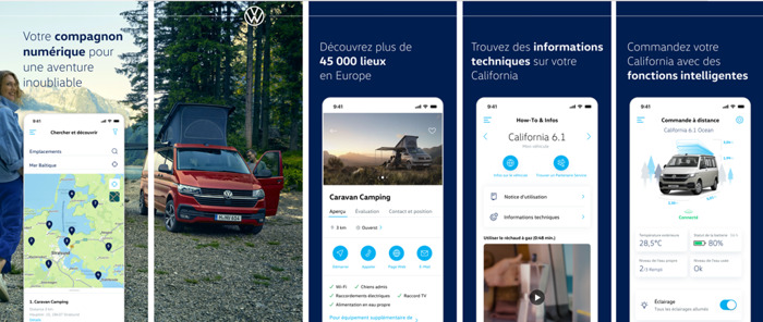 Preview: Volkswagen lance l'application California on Tour