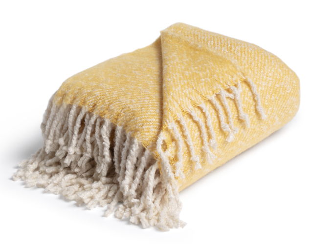 Habitat Country Hideaway Woven Throw - Mustard - 125X150cm, £18 (2)