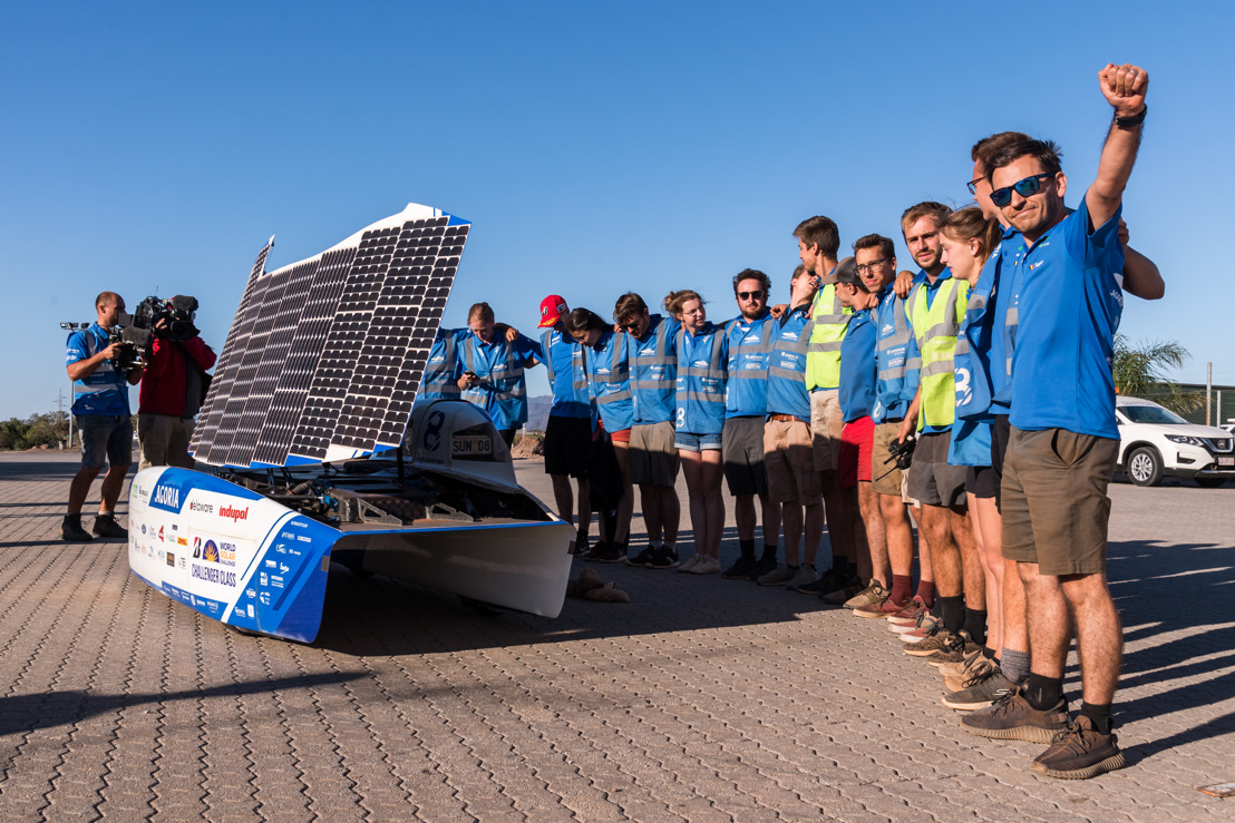 Wind stuwt Belgisch Solar Team richting goud op het wereldkampioenschap