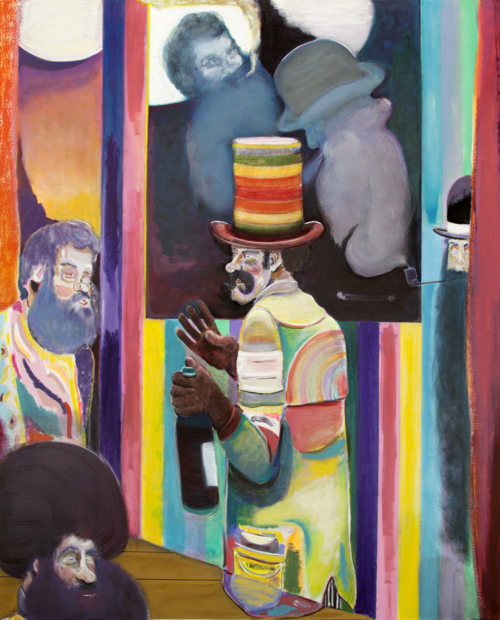 RYAN MOSLEY, A continuing conversation, 2017. Oil on canvas, 150 x 120 cm. Courtesy Tim Van Laere Gallery, Antwerp