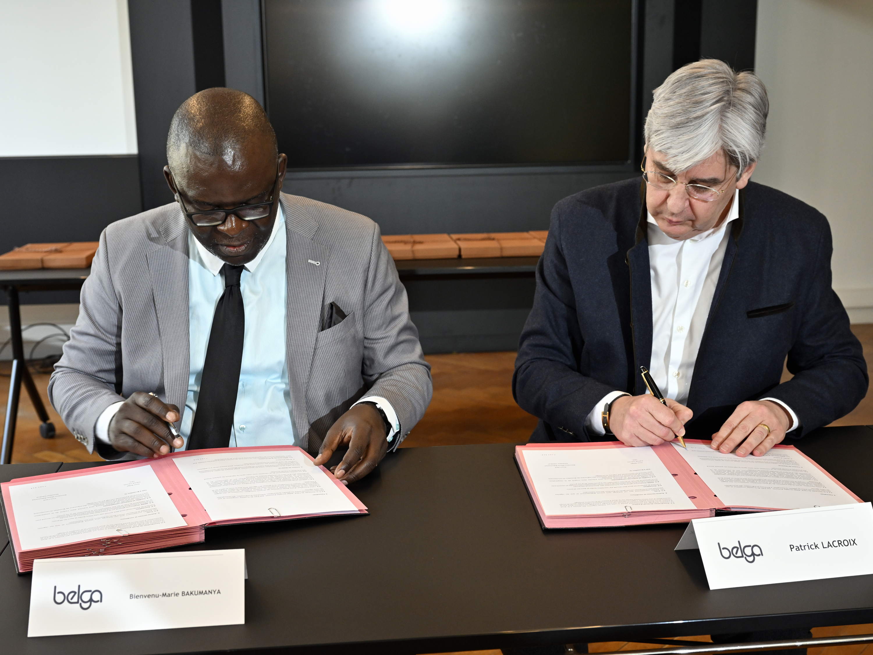 Belga a signé un accord de coopération avec l'agence ACP, l'agence congolaise de presse