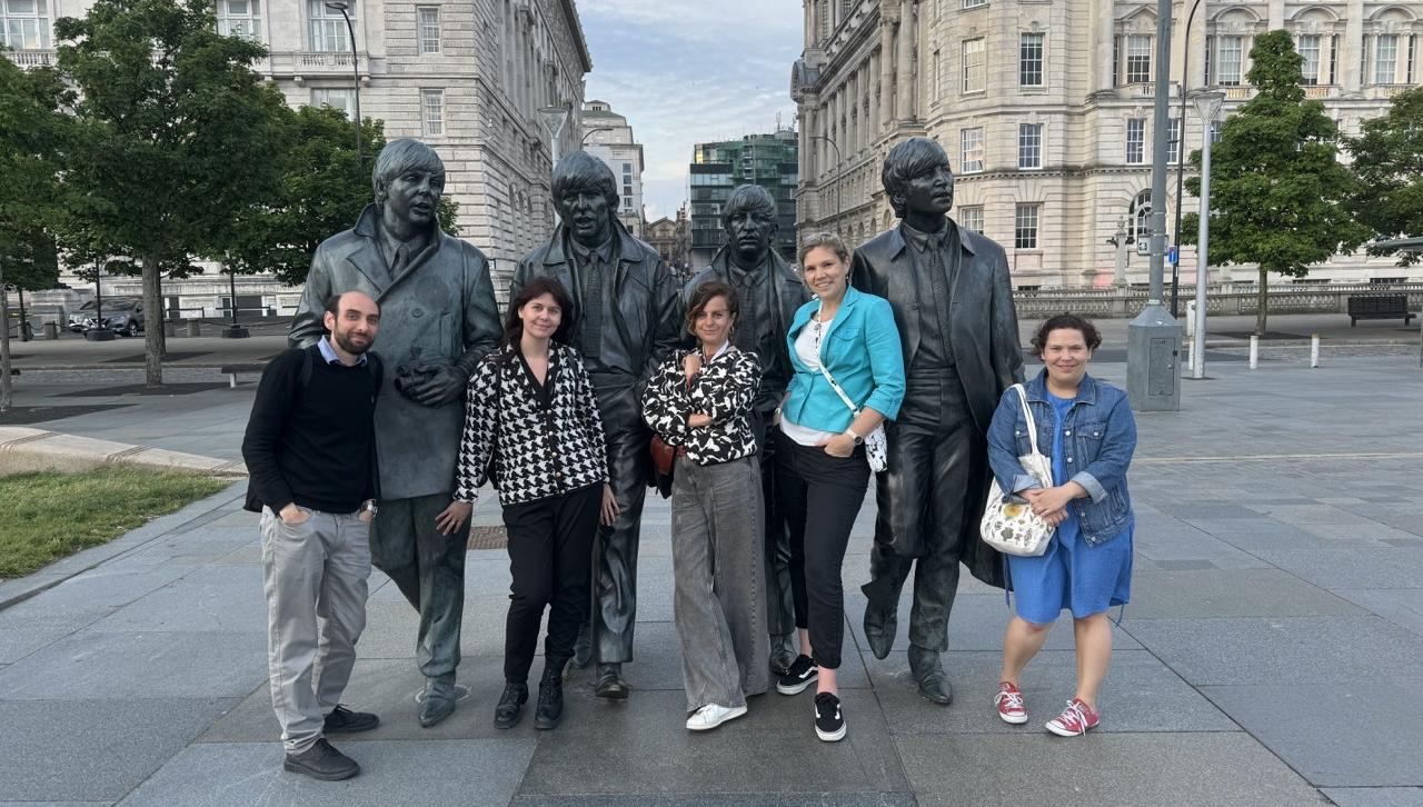 Pablo Hernández Varas, Axelle Kerstens, Eef Parthoens, Erin Tranfield and Amanda Gonçalves at the ELMI Meeting in Liverpool June 2024. Pablo Hernández Varas, Axelle Kerstens, Eef Parthoens, Erin Tranfield and Amanda Gonçalves at the ELMI Meeting in Liverpool June 2024. 