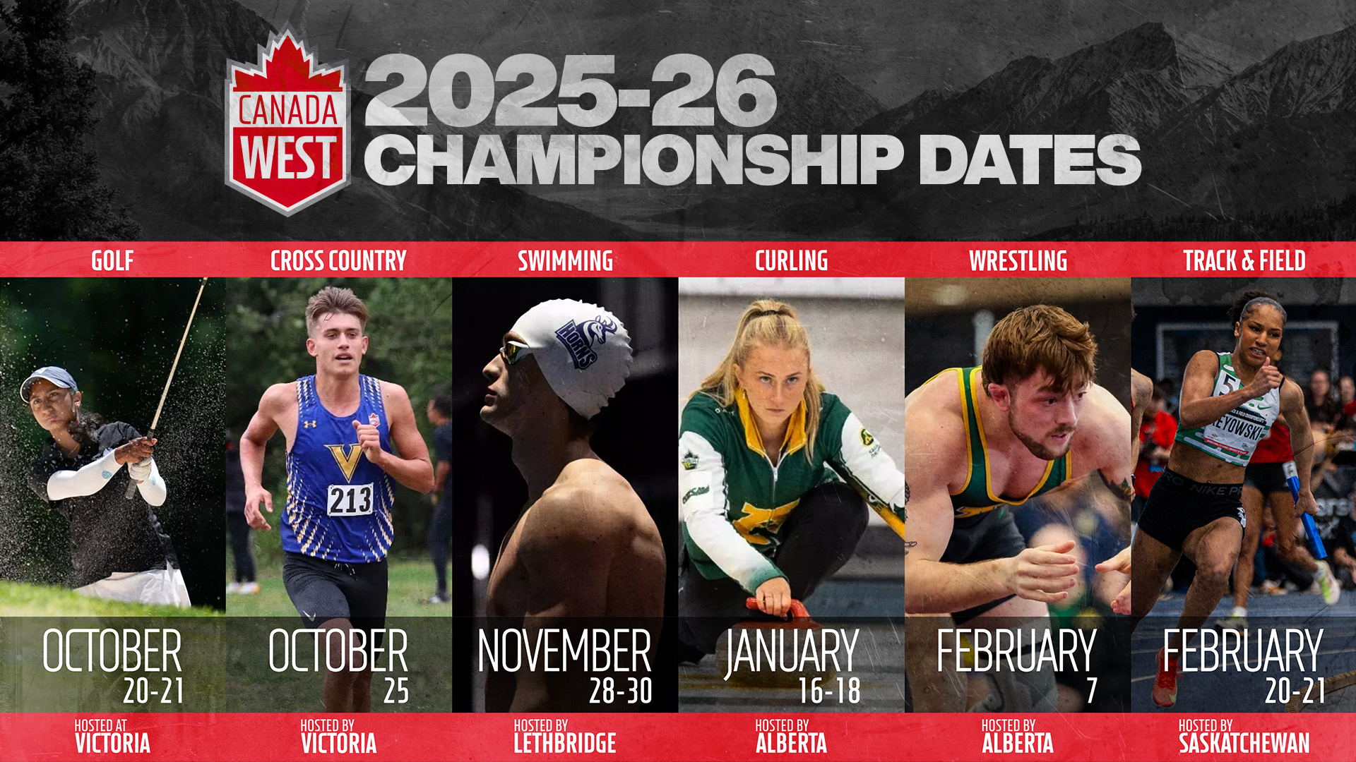 Canada West Announces 2025-26 Championship Sport Hosts 