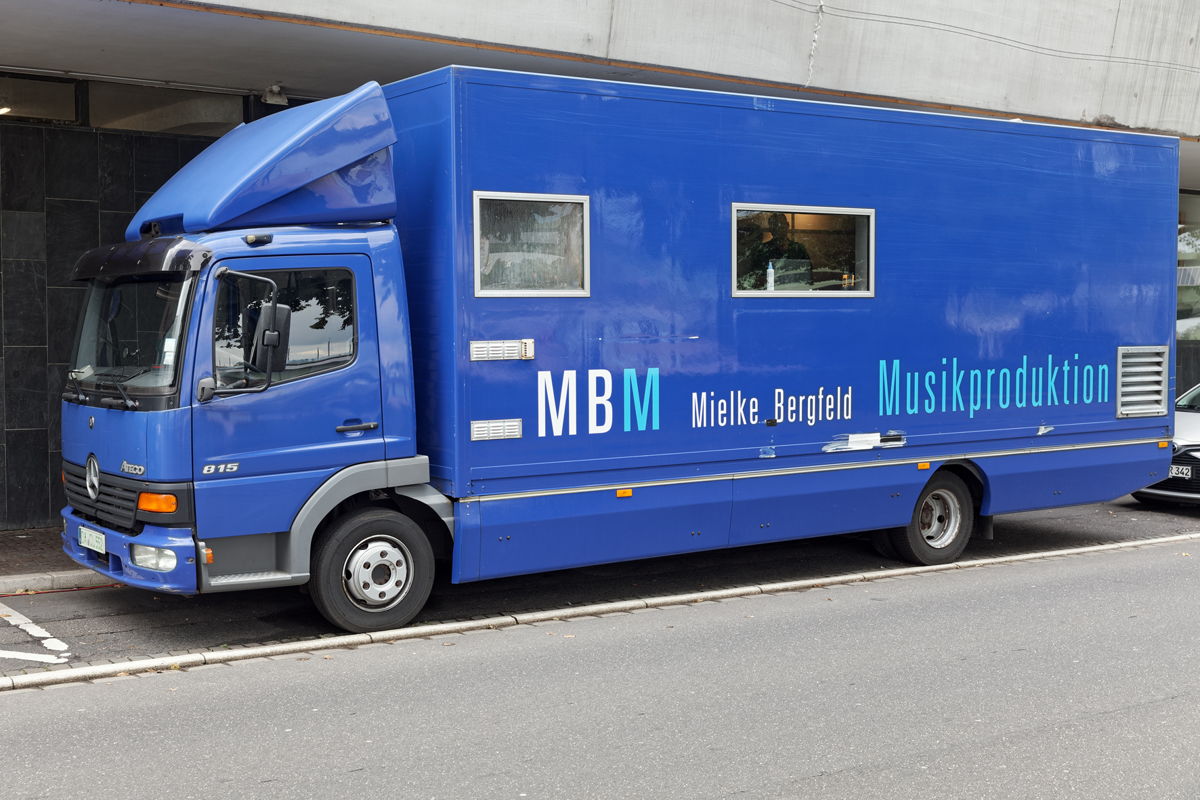 The company’s own outside broadcast truck on location at the Opera House in Bonn