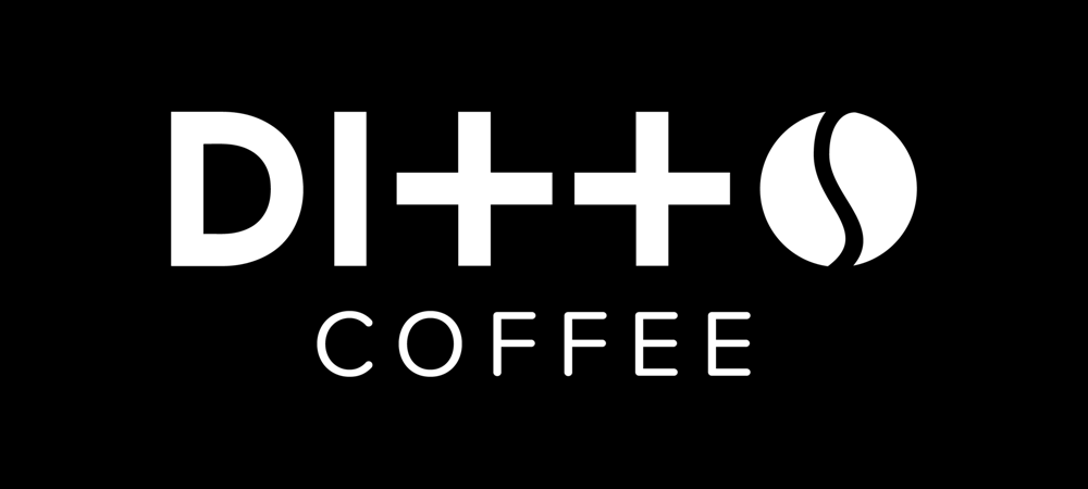 Ditto Coffee logo - White/Dark