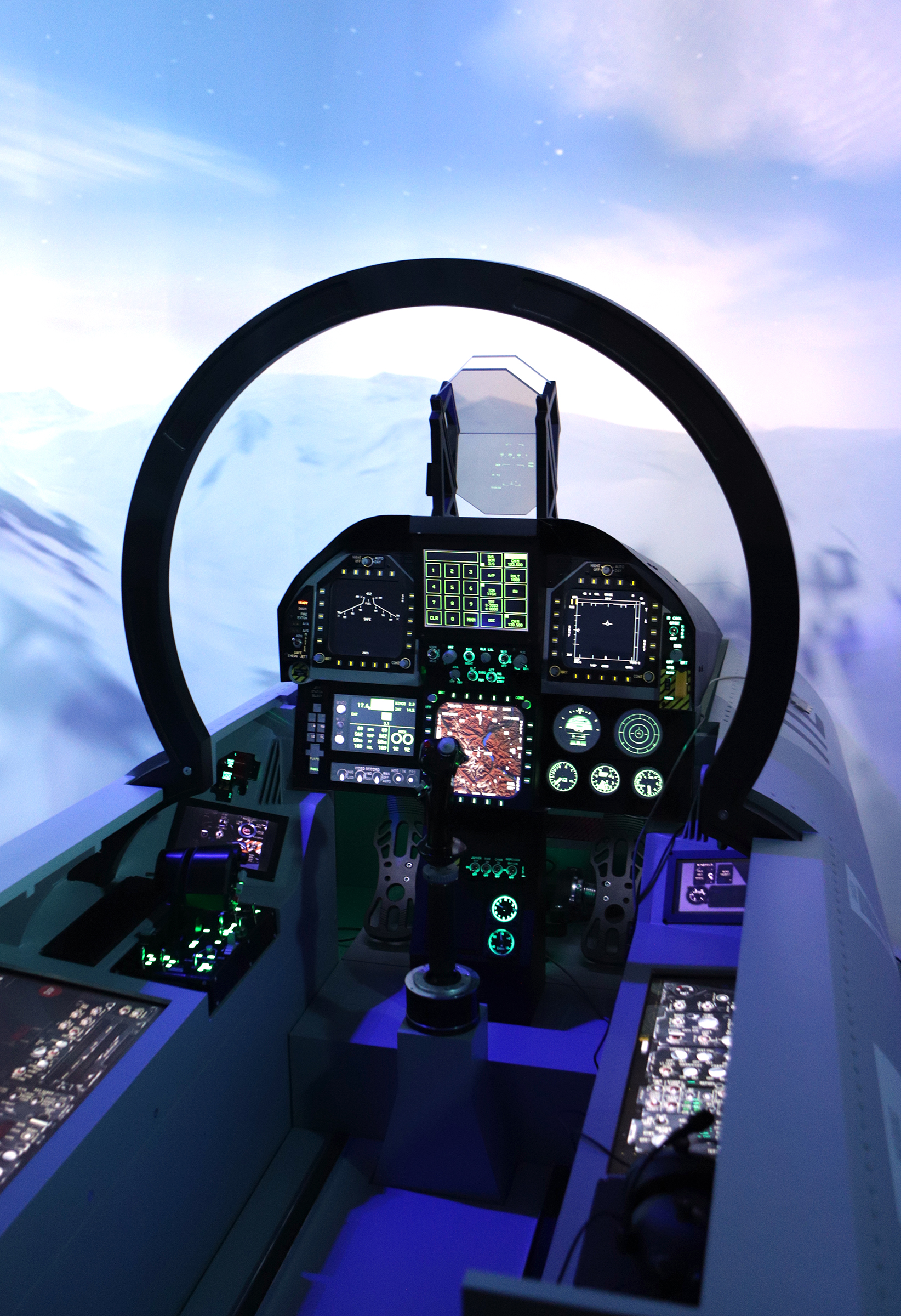 cockpit f16 simulateur
