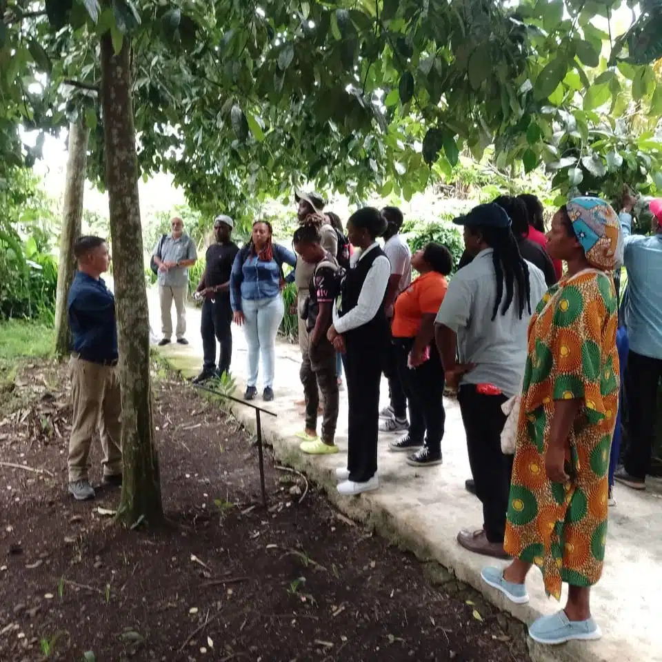 During the visit to CATIE, the rural women and youth from the Eastern Caribbean noted that two of the greatest obstacles facing farmers in their region are access to land and to financing. During the visit to CATIE, the rural women and youth from the Eastern Caribbean noted that two of the greatest obstacles facing farmers in their region are access to land and to financing.