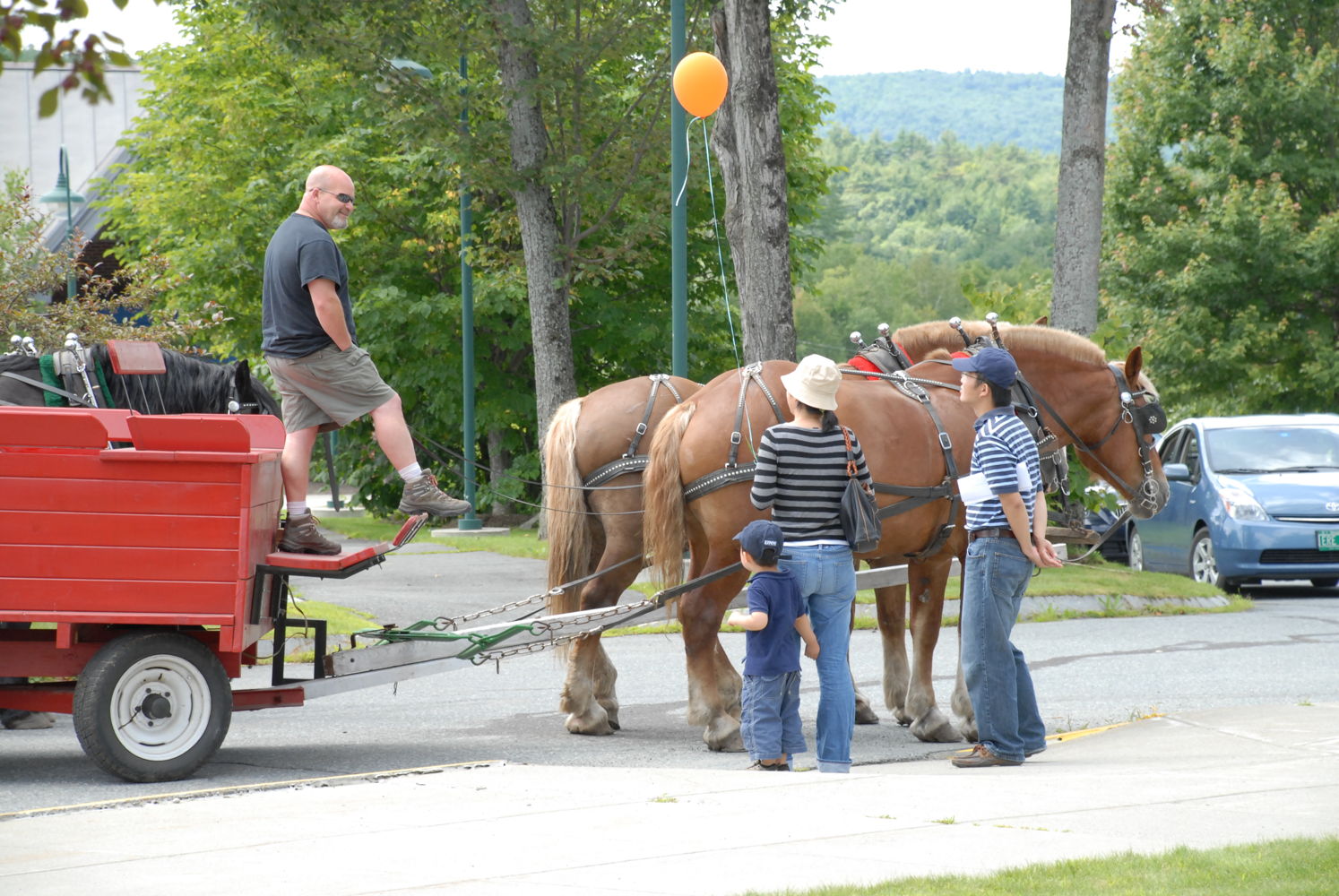 Wagon rides, another tradition of the Producers Fair.