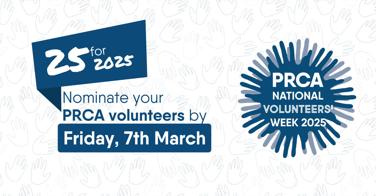 PRCA launches ‘25 for 2025’ campaign to celebrate volunteer contributions