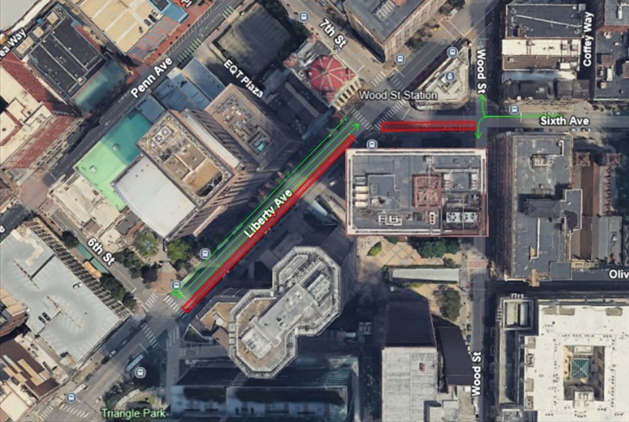 Aerial view of traffic detour for Phase One (Starting May 19) Aerial view of traffic detour for Phase One (Starting May 19)