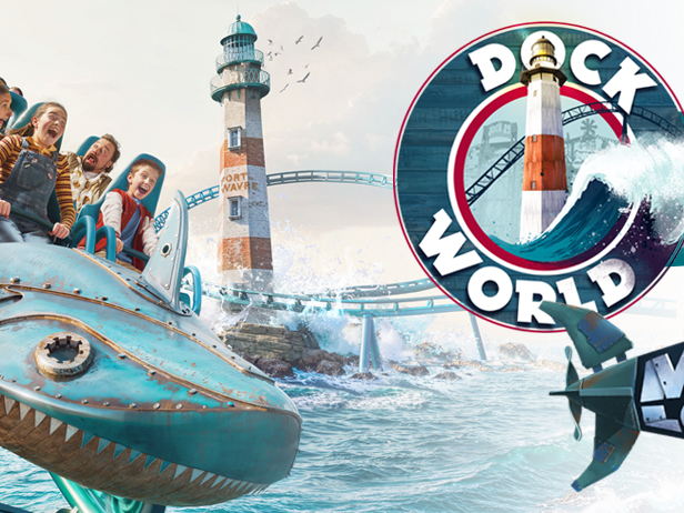 À Walibi Belgium, Mecalodon jaillit des eaux de Dock World