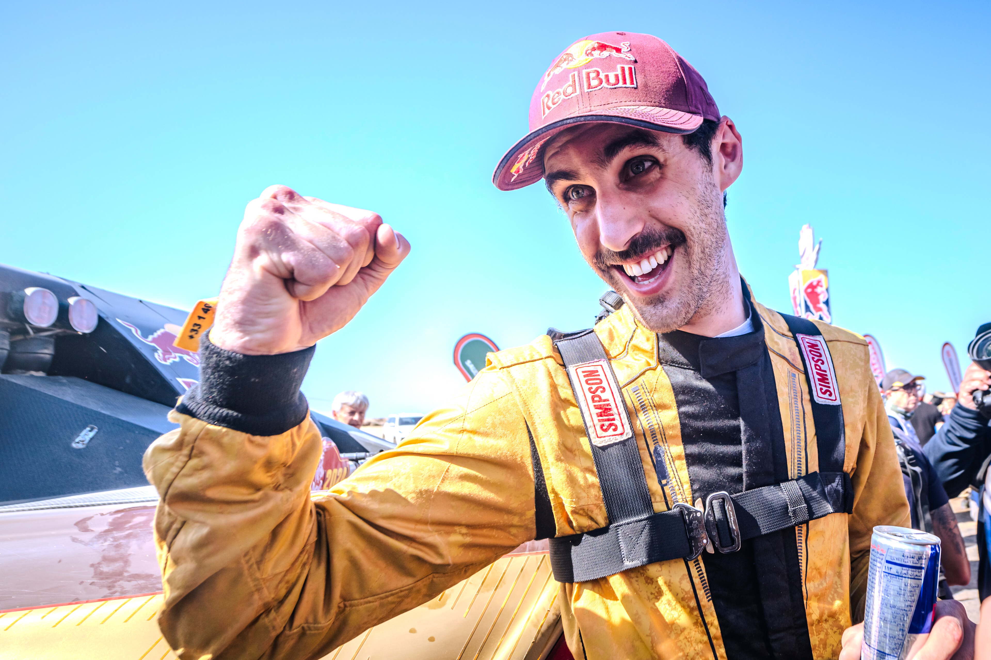 Guillaume de Mévius na z'n tweede plaats in de Dakar van 2024.