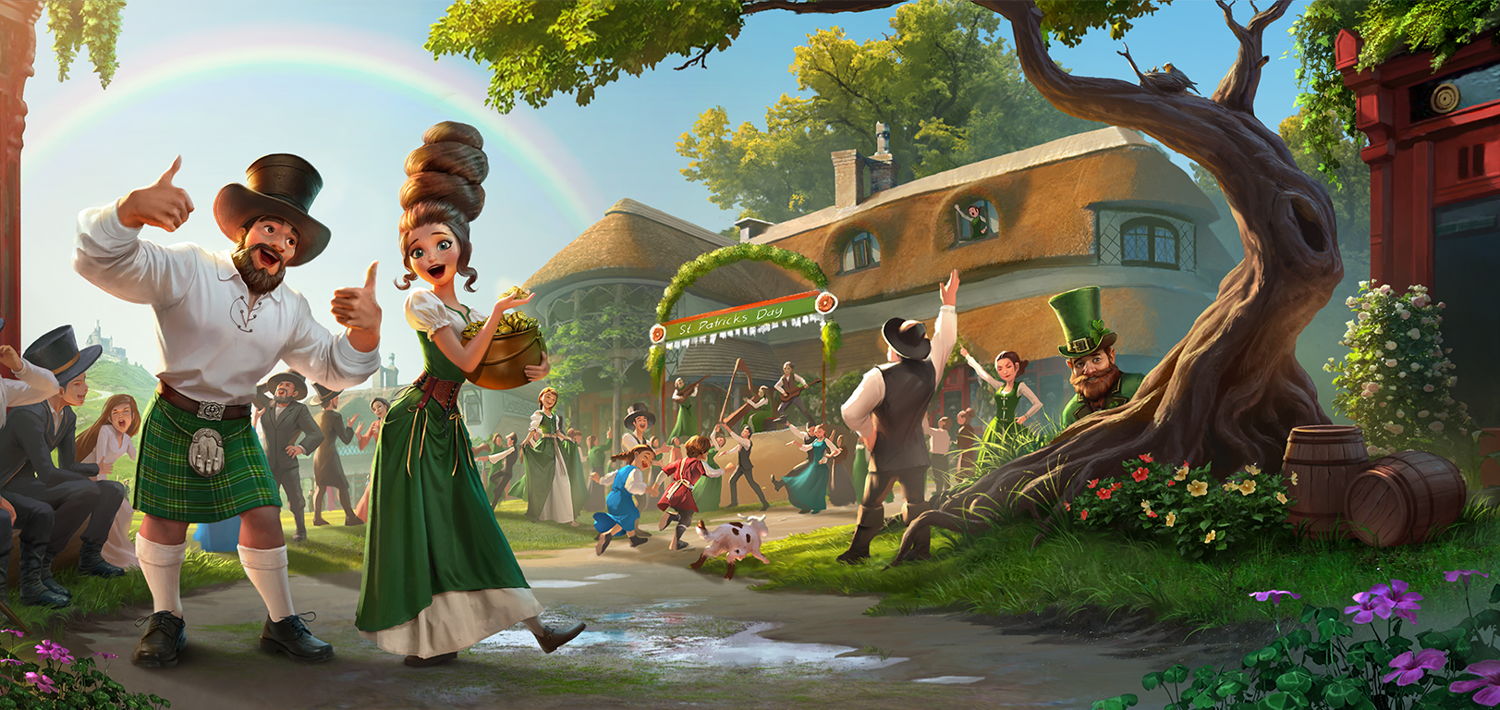 Forge of Empires St. Patrick's Day Art