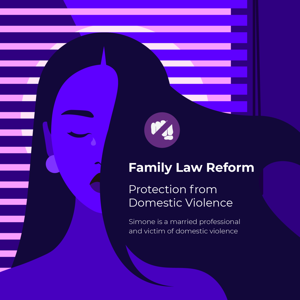 Social media post on the Domestic Violence Act