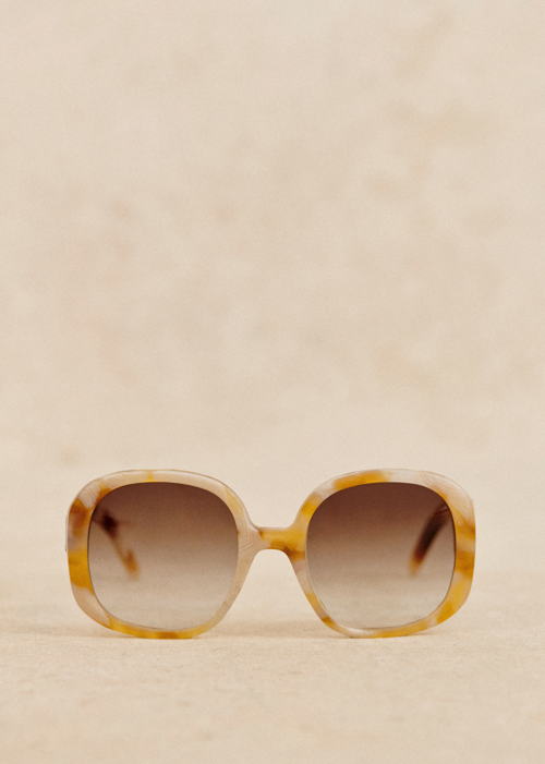 Lunettes de soleil Gerogia Ecailles jaunes