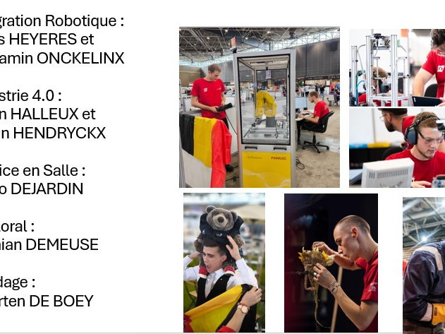 Résulats WorldSkills Lyon 2024 : La Belgique se distingue avec 7 médailles d’Excellence dans 5 disciplines.