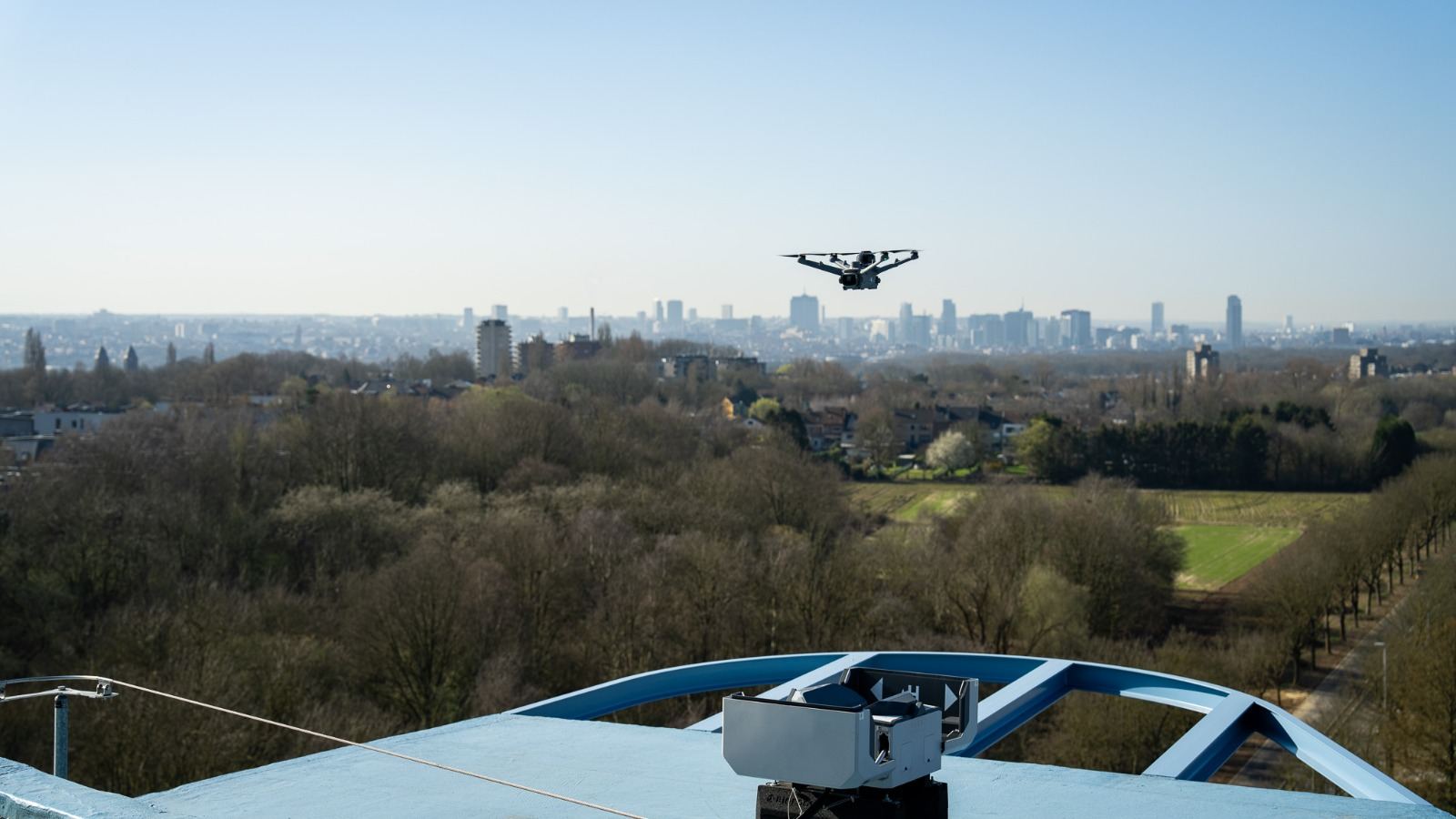 Eerste dronevlucht met actieve deconflictie in gecontroleerd luchtruim rond Brussels Airport