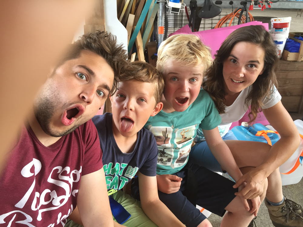 Week 1 - Familie Notteboom en coach Dempsey