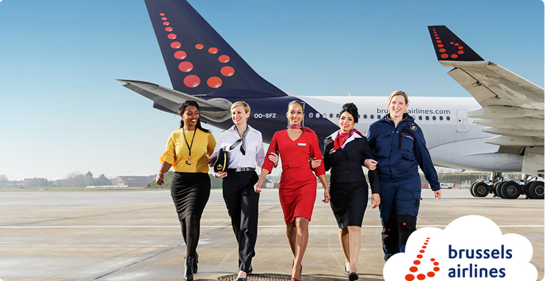 Brussels Airlines vliegt met volledig vrouwelijke crews op Internationale Vrouwendag