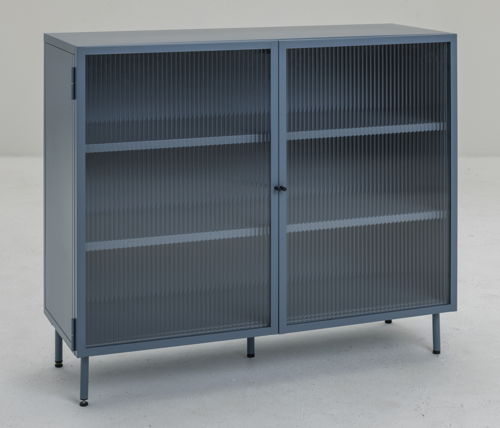 Habitat Morillo Reeded Glass Sideboard - Blue, £290