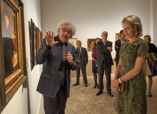 La Reine Mathilde très impressionée par les chefs-d’œuvre de l’exposition « À la recherche d’Utopia