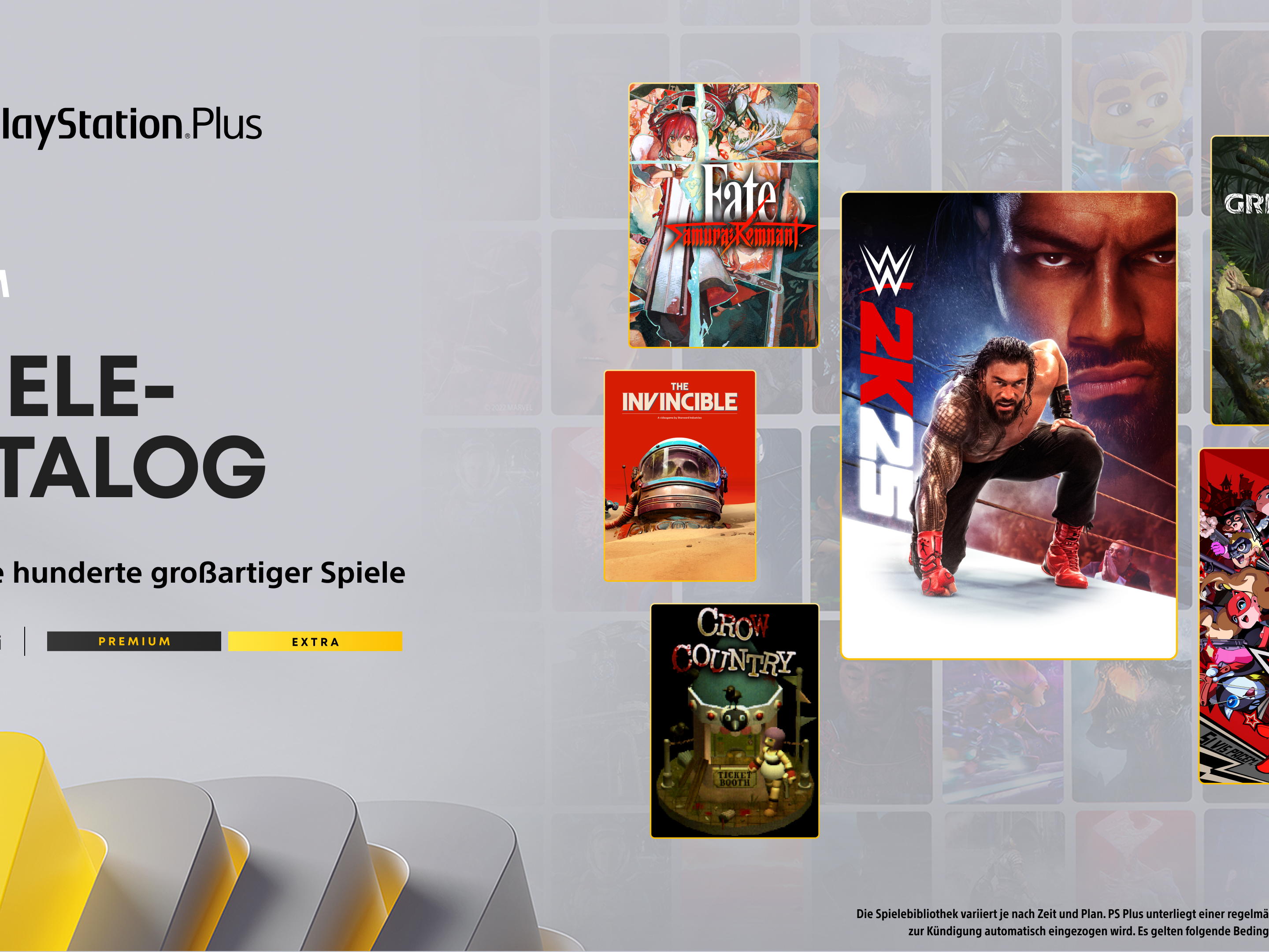 PlayStation Plus Extra- & Premium-Neuzugänge im September