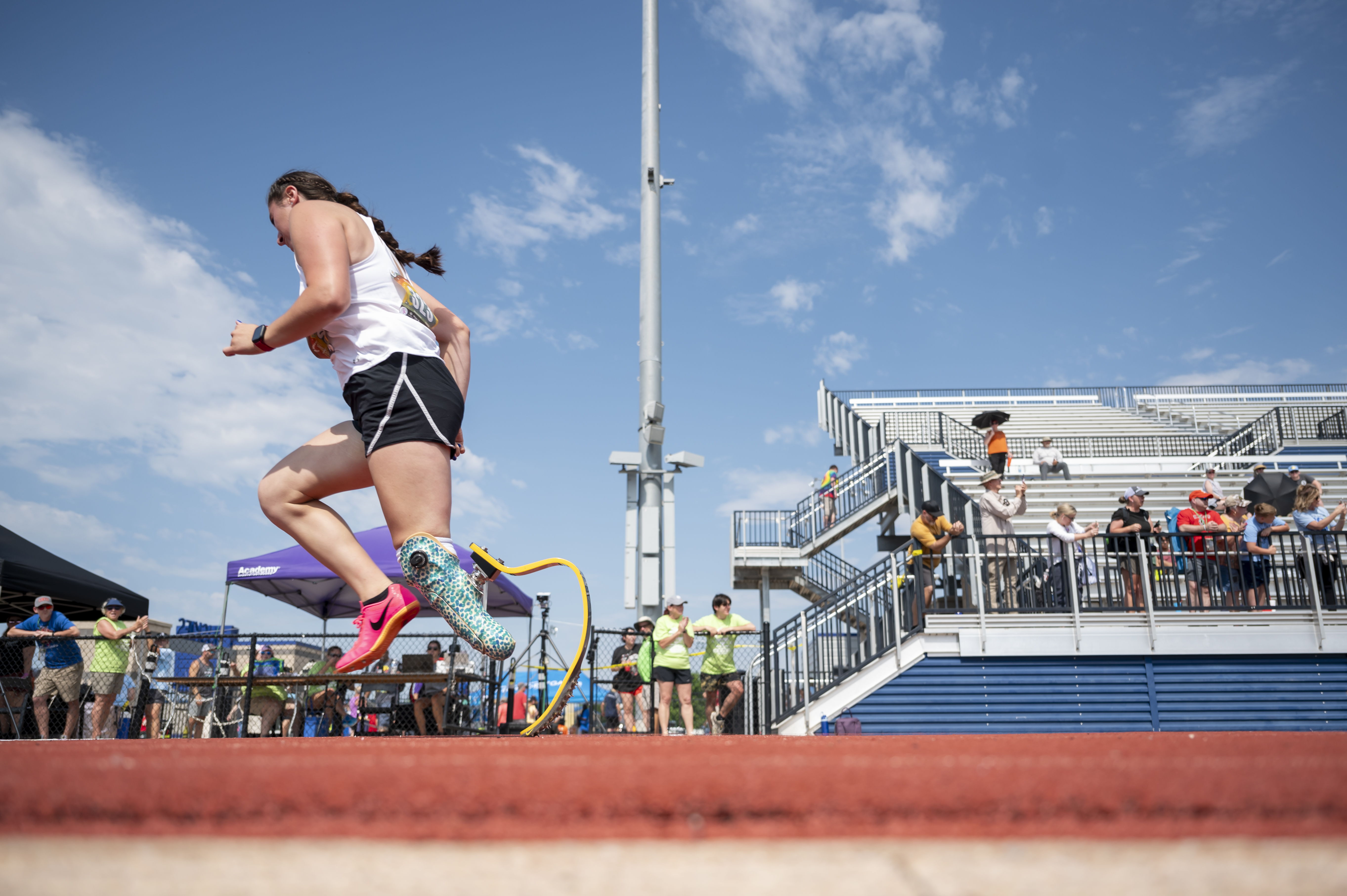 An individual participating in the 2024 UCO Endeavor Games.