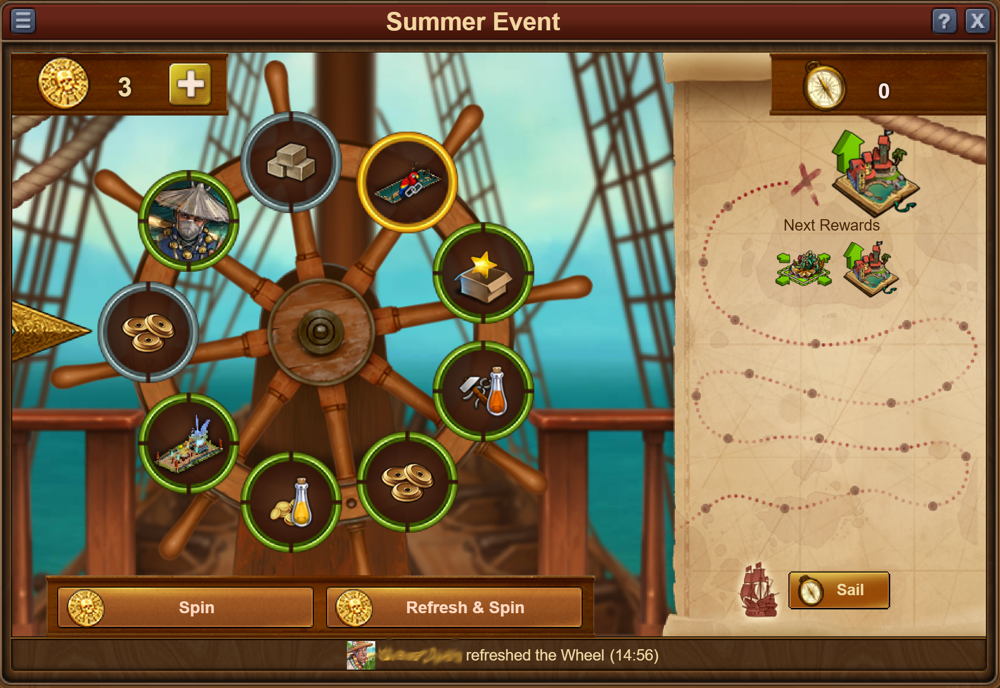 Forge of Empires Summer Event 2021 Wheel of Fortune