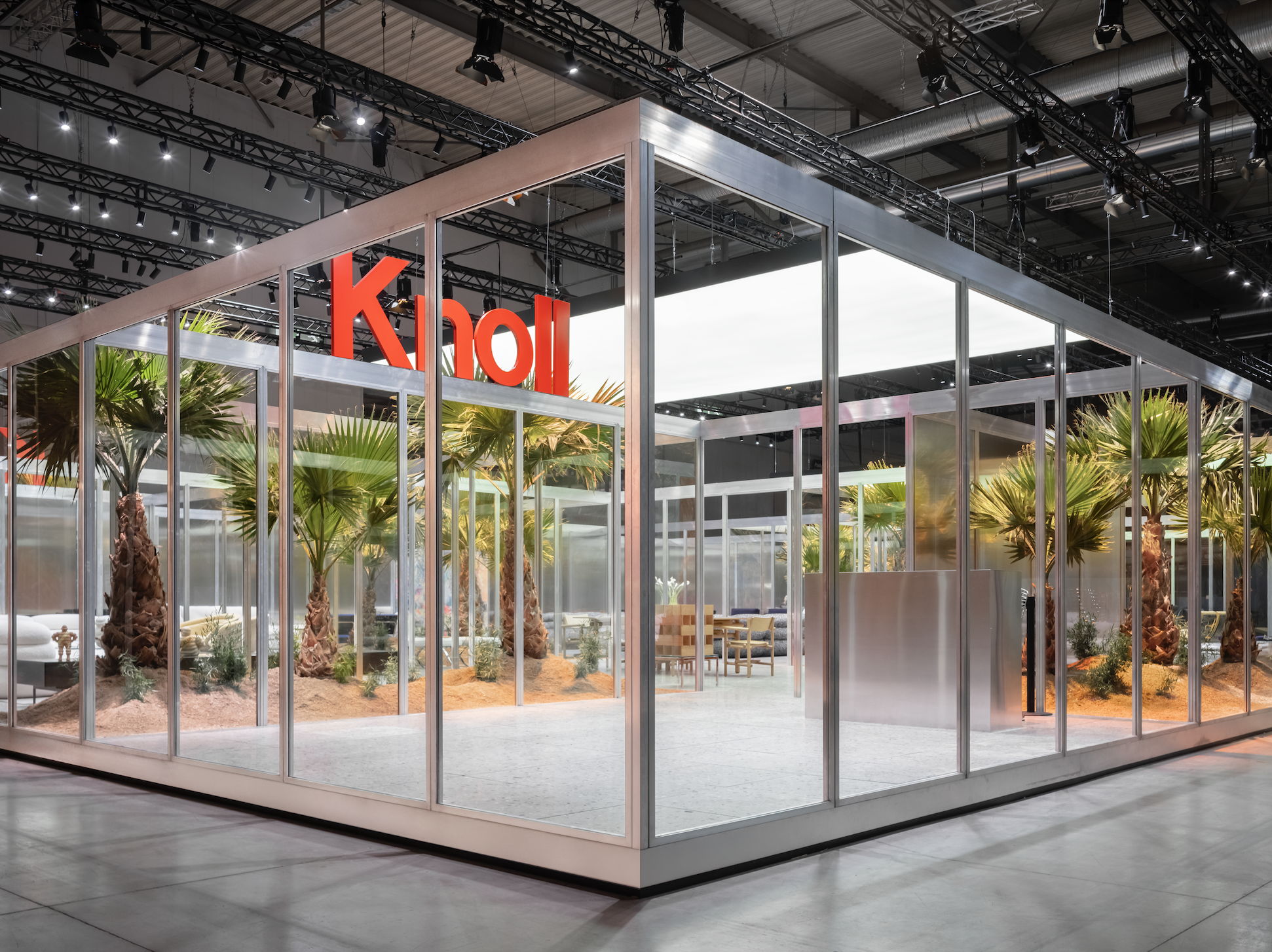Knoll Pavilion at Salone del Mobile. Courtesy of Knoll Knoll Pavilion at Salone del Mobile. Courtesy of Knoll