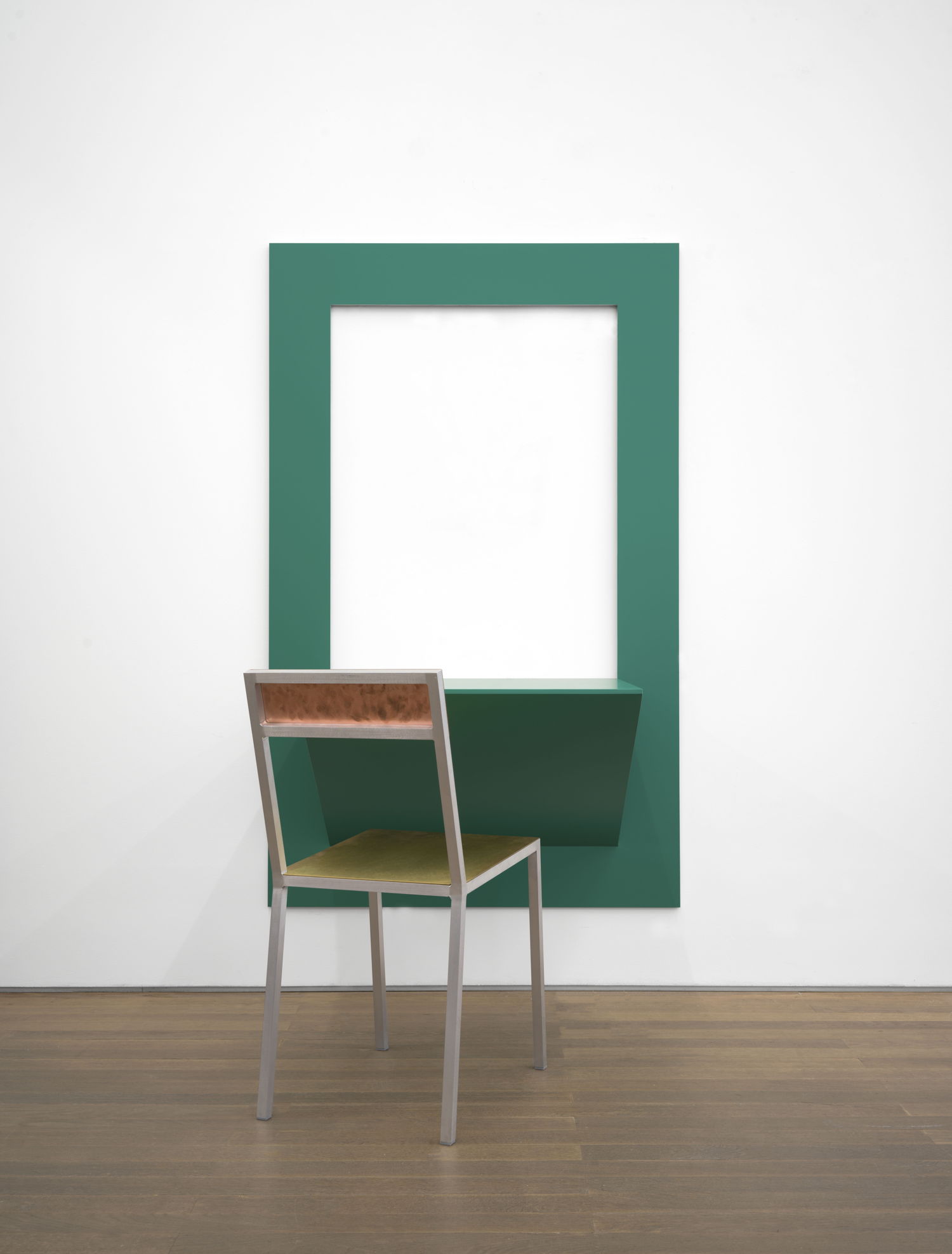 MULLER VAN SEVEREN, Frame 9, 2024. Aluminum, lacquer. 162 x 100 x 63 cm. Courtesy Tim Van Laere Gallery, Antwerp-Rome.