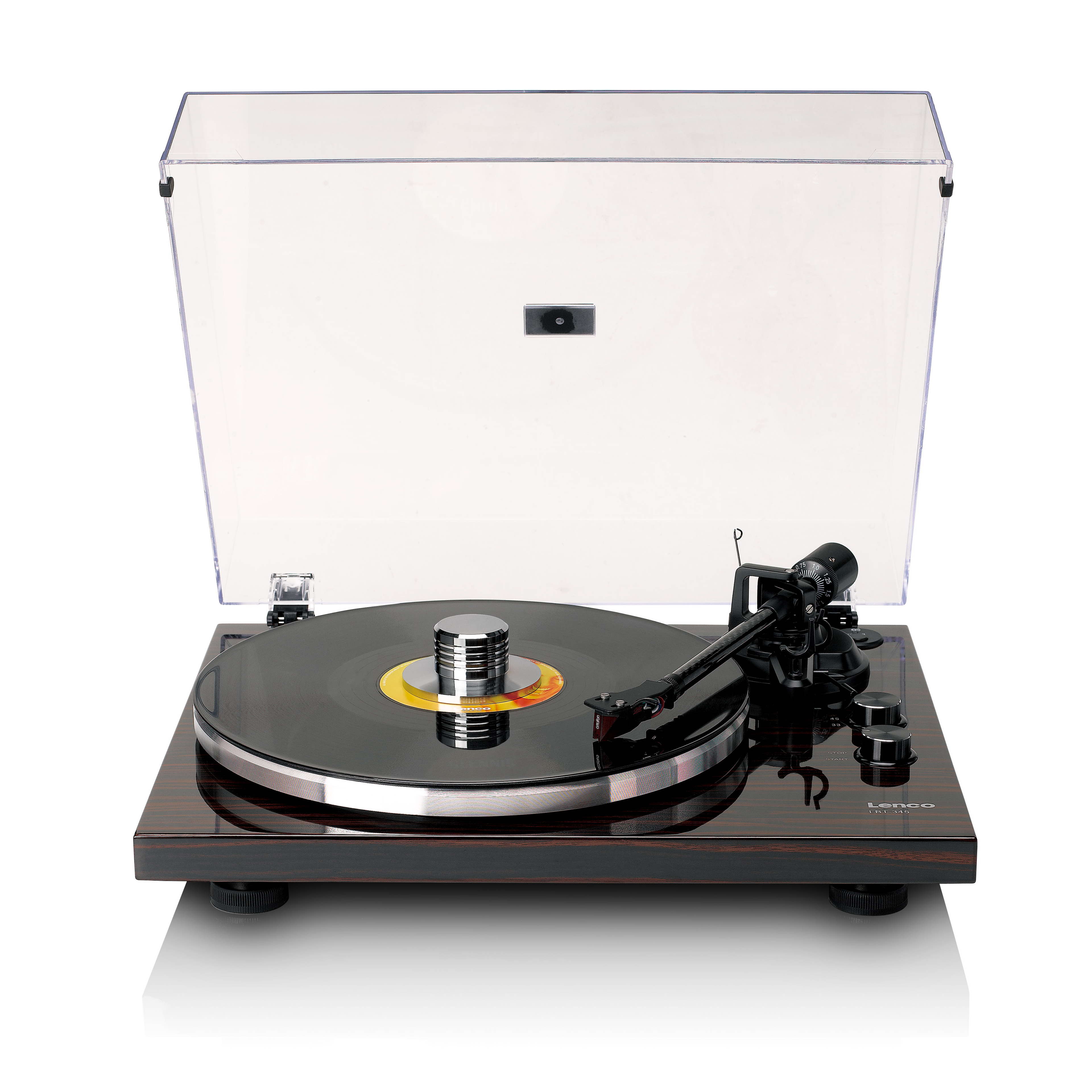 Lenco debut flagship Hi-Fi LBT-345WA turntable with Carbon Fibre tone arm and Bluetooth streaming